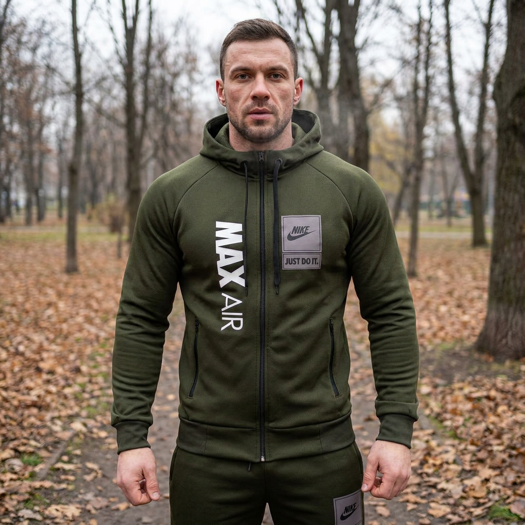 Чоловічий спортивний костюм на осінь-зиму з тканини лакоста - Зображення 3