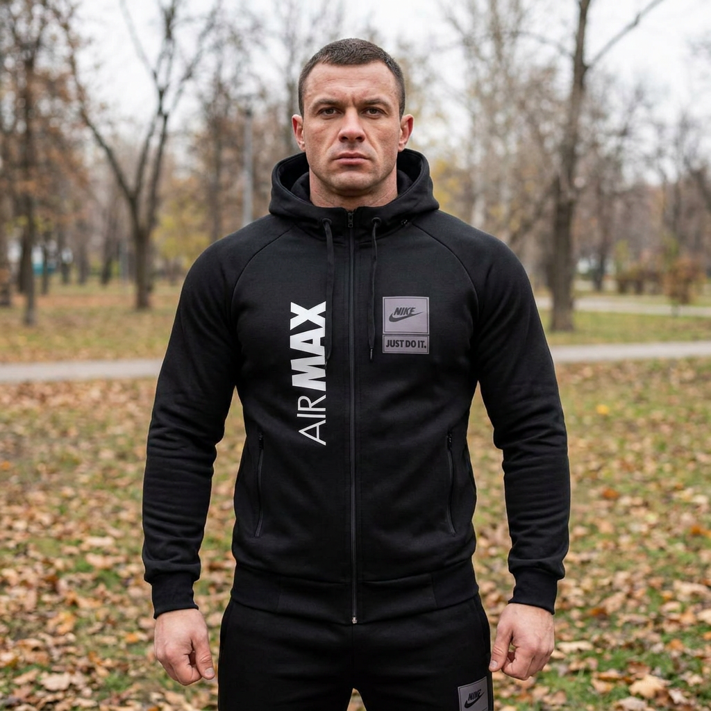 Чоловічий спортивний костюм на осінь-зиму з тканини лакоста - Зображення 4