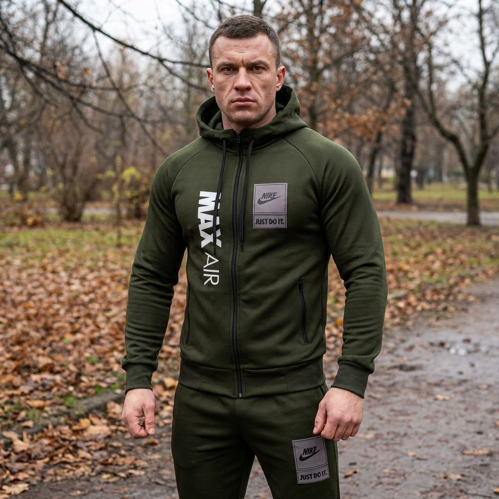 Чоловічий спортивний костюм на осінь-зиму з тканини лакоста - Зображення 5