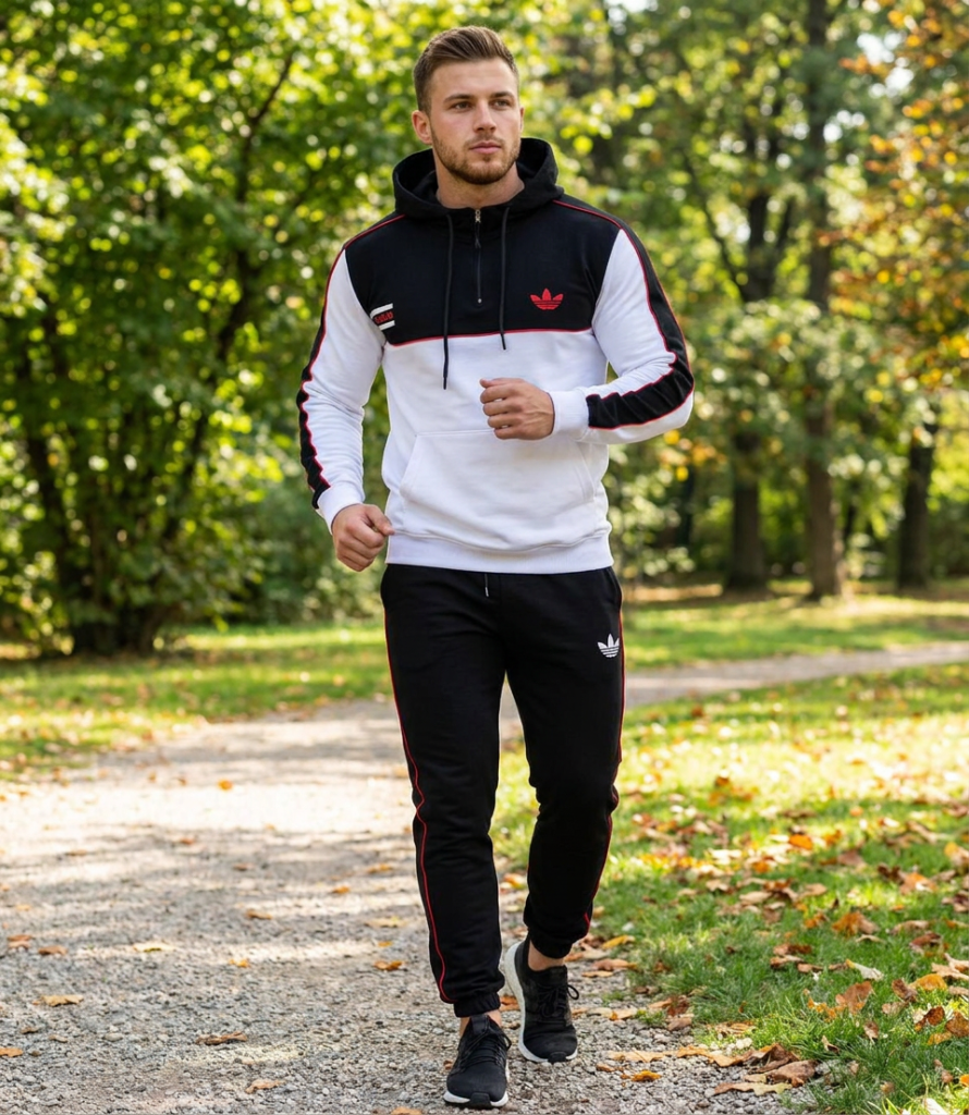 Чоловічий спортивний костюм Active Zip: темно-сіре худі на блискавці та спортивні штани. Комфортний, весна-осінь.