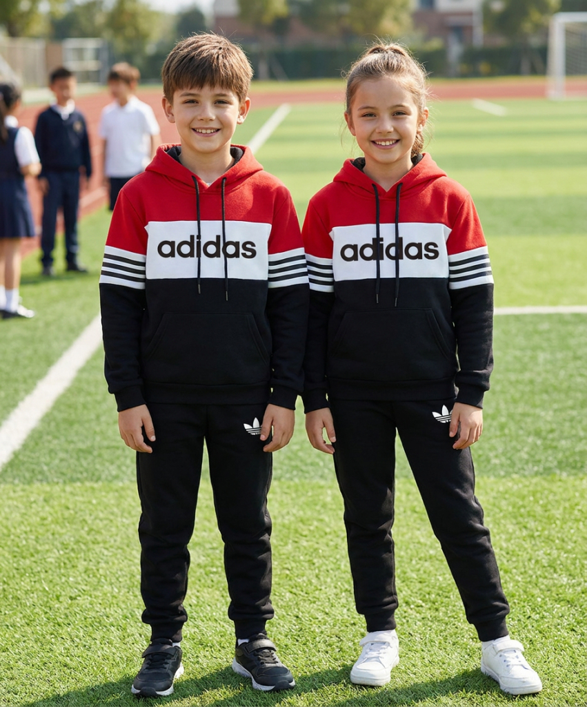 Теплий дитячий спортивний костюм Adidas сірого кольору з логотипом, на флісі, для хлопчика чи дівчинки 6-14 років, для школи та прогулянок.