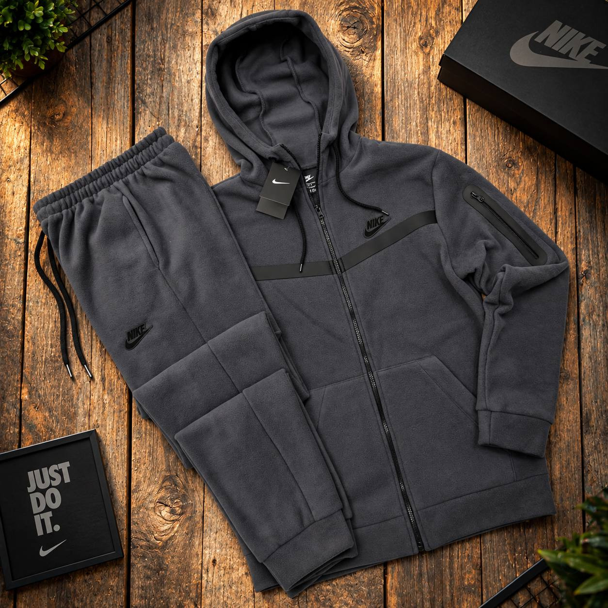 Теплий чоловічий спортивний костюм із двостороннього Polar Fleece - Зображення 3