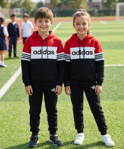 Теплий дитячий спортивний костюм Adidas сірого кольору з логотипом, на флісі, для хлопчика чи дівчинки 6-14 років, для школи та прогулянок.