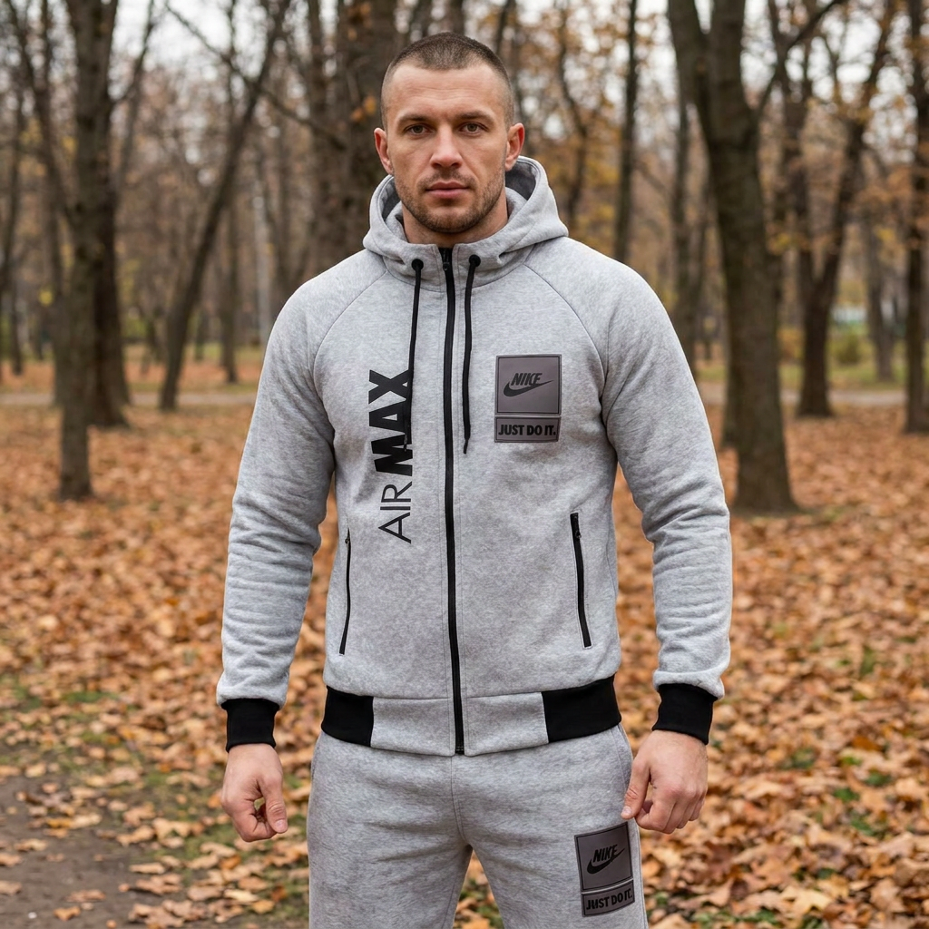 Чоловічий спортивний костюм на осінь-зиму з тканини лакоста - Зображення 6